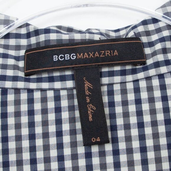 BCBGMaxAzria Checkered Gingham Short Sleeve Sheath Dress Womens Size 4‎ - Picture 4 of 7